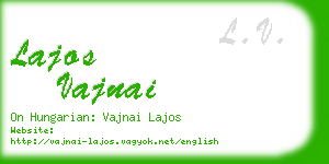 lajos vajnai business card